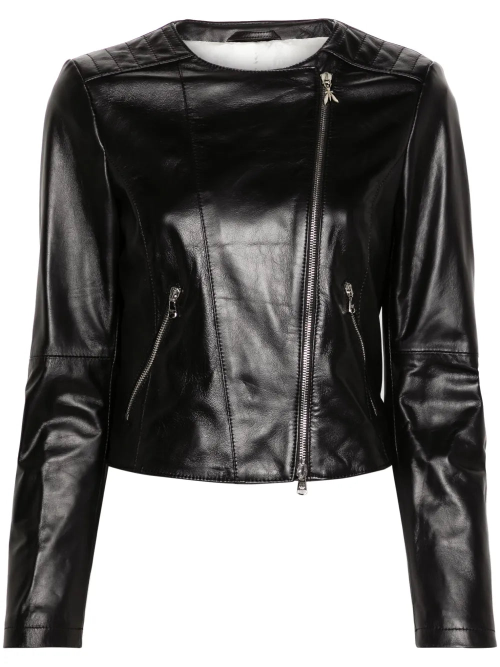 Zip-Up Leather Jacket