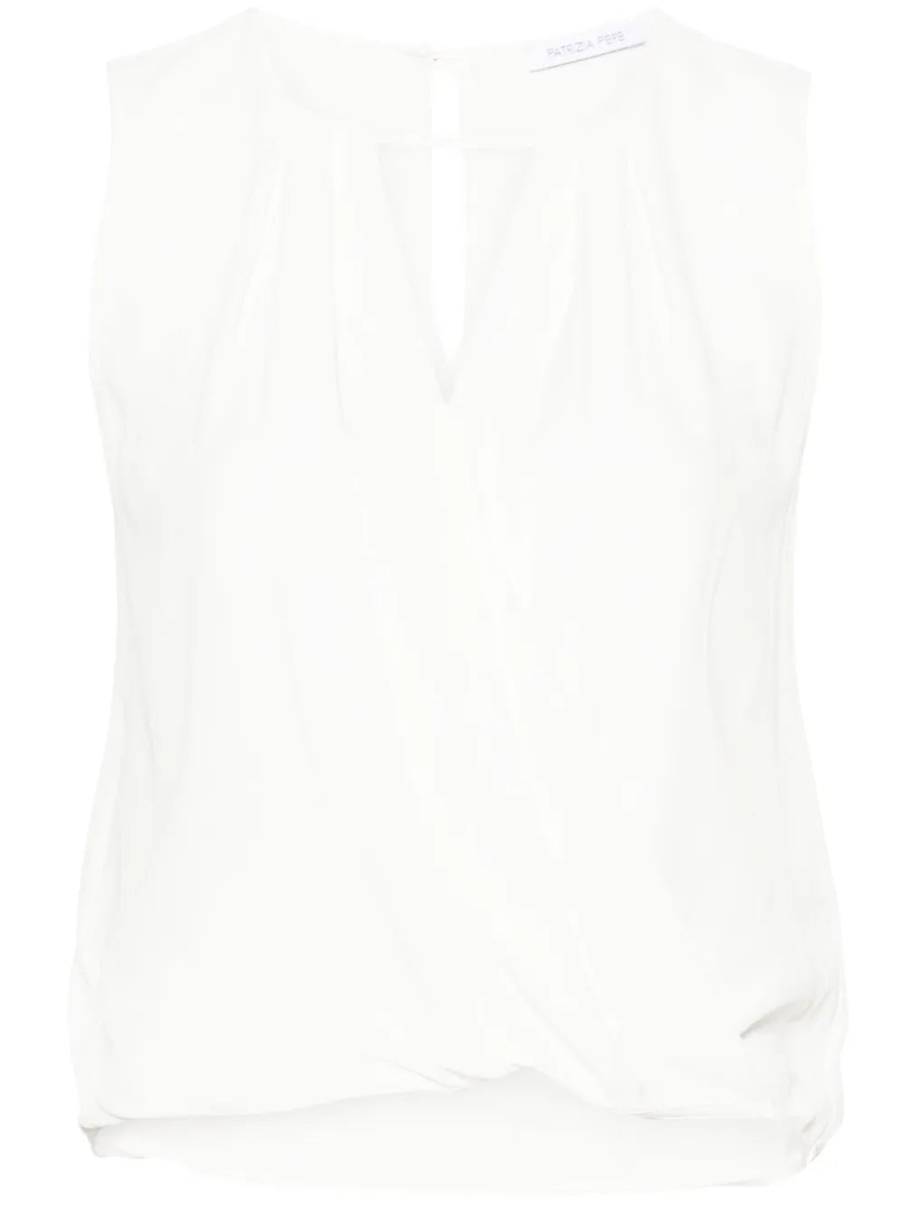Cut-Out Wrap Blouse