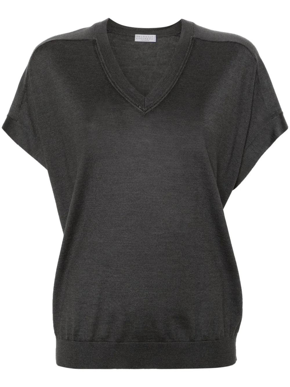 Crew-Neck Knitted T-Shirt