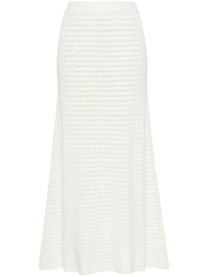 Open-Knit Long Skirt
