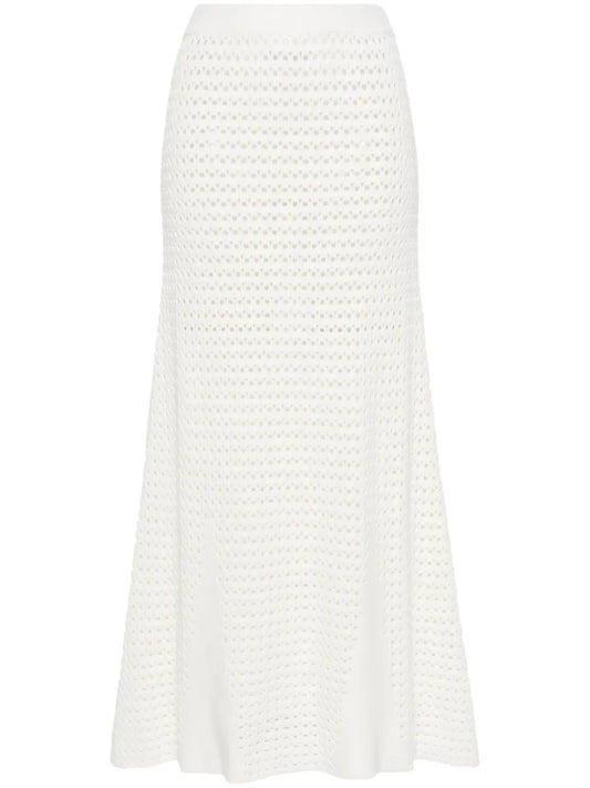 Open-Knit Long Skirt