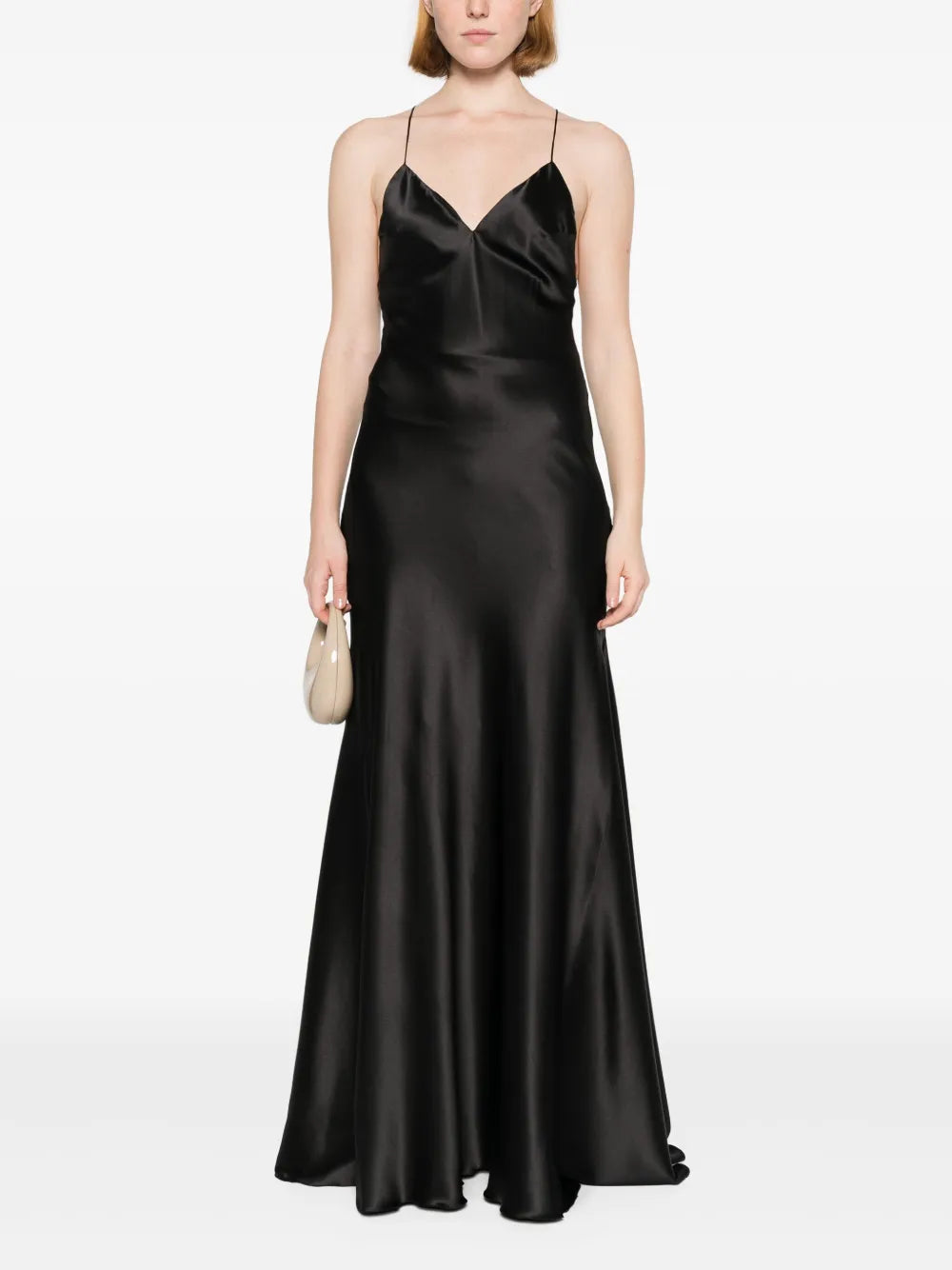 A-Line Silk Maxi Dress