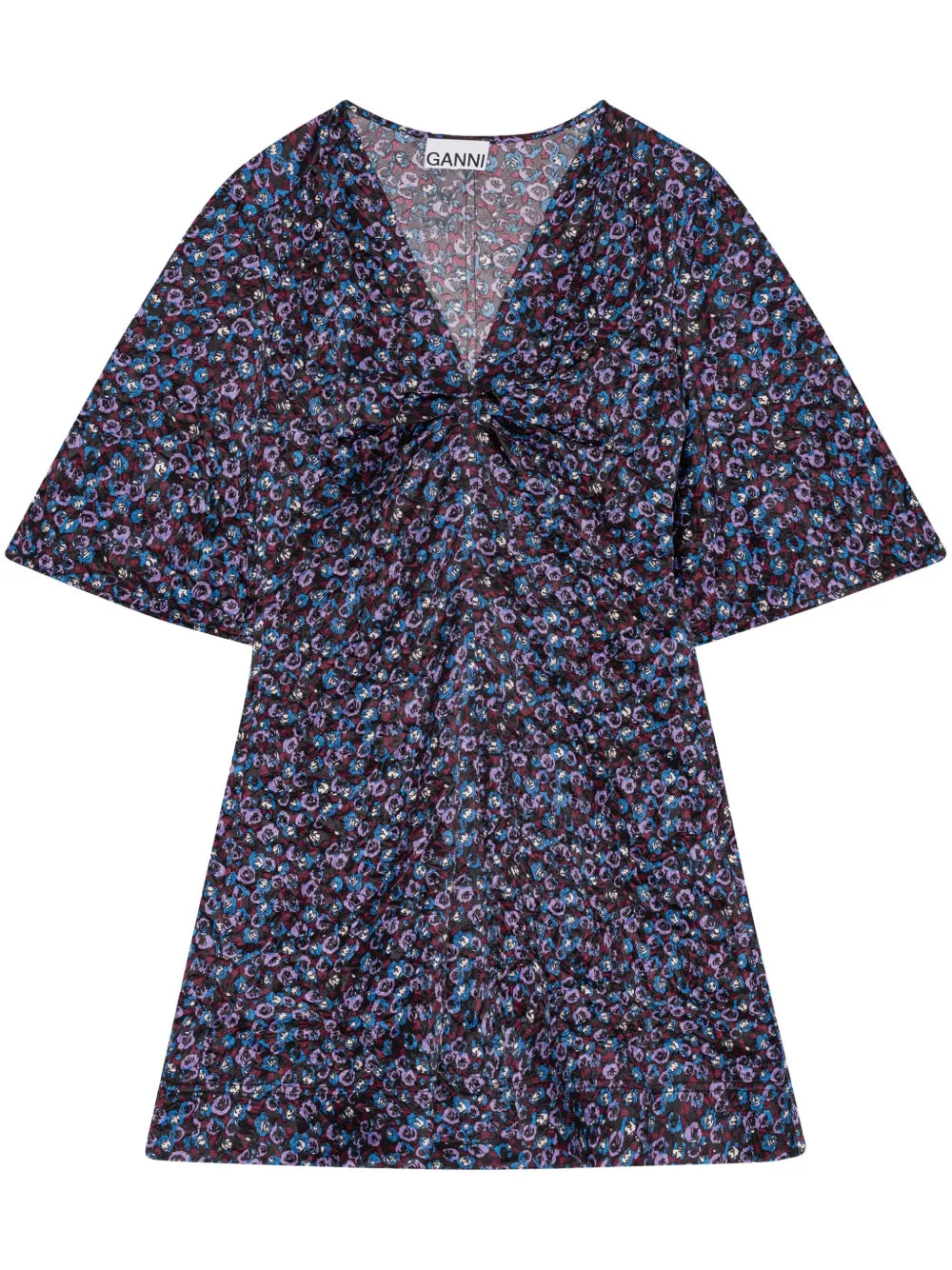 Satin V-Neck Minidress