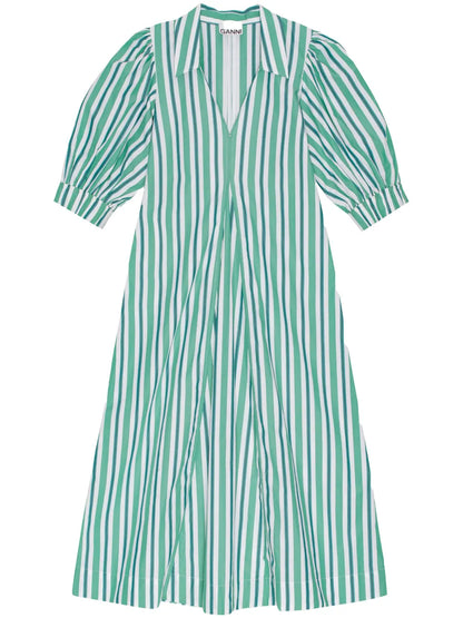 Striped Organic Cotton Shirtdress