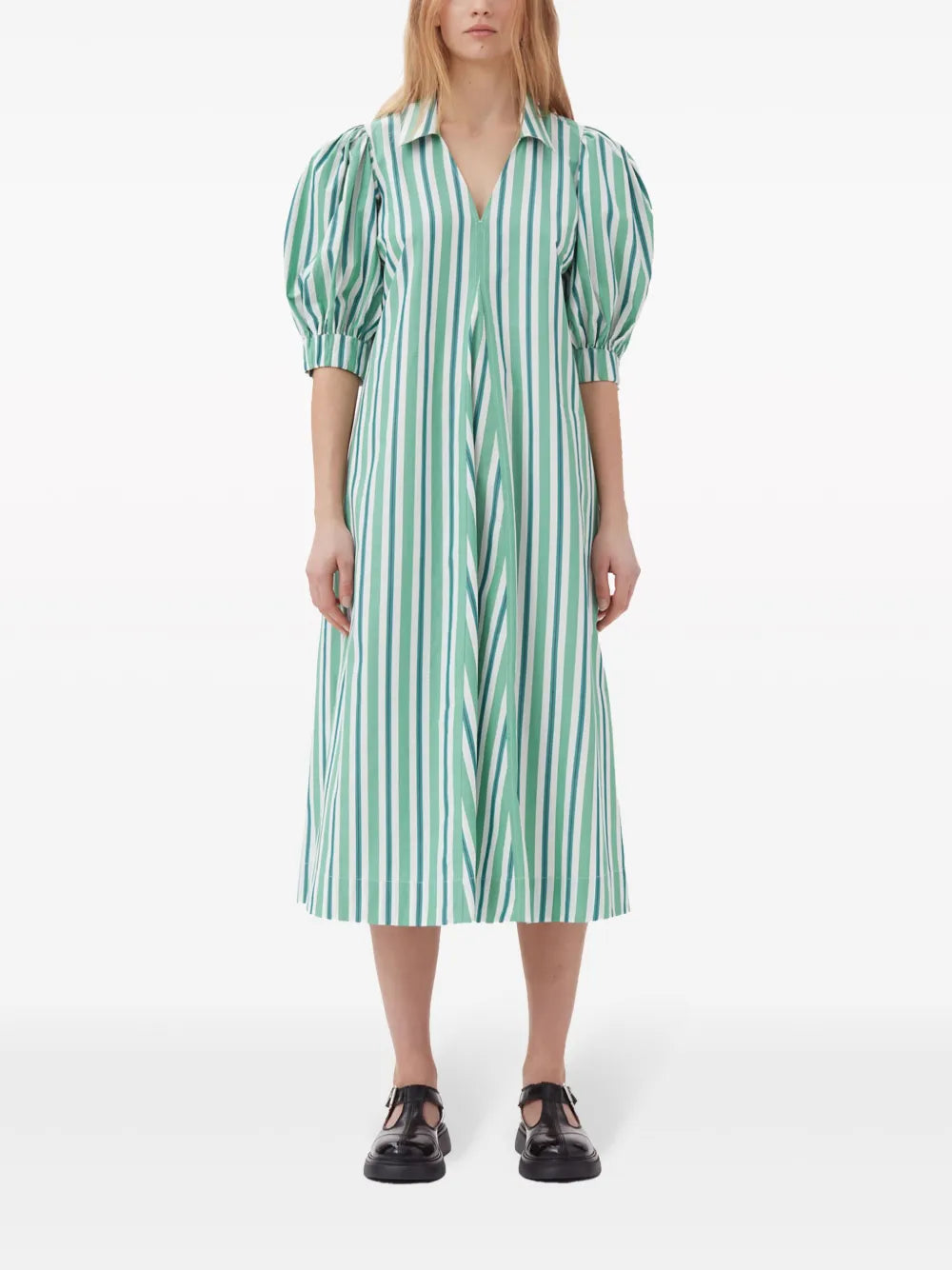Striped Organic Cotton Shirtdress