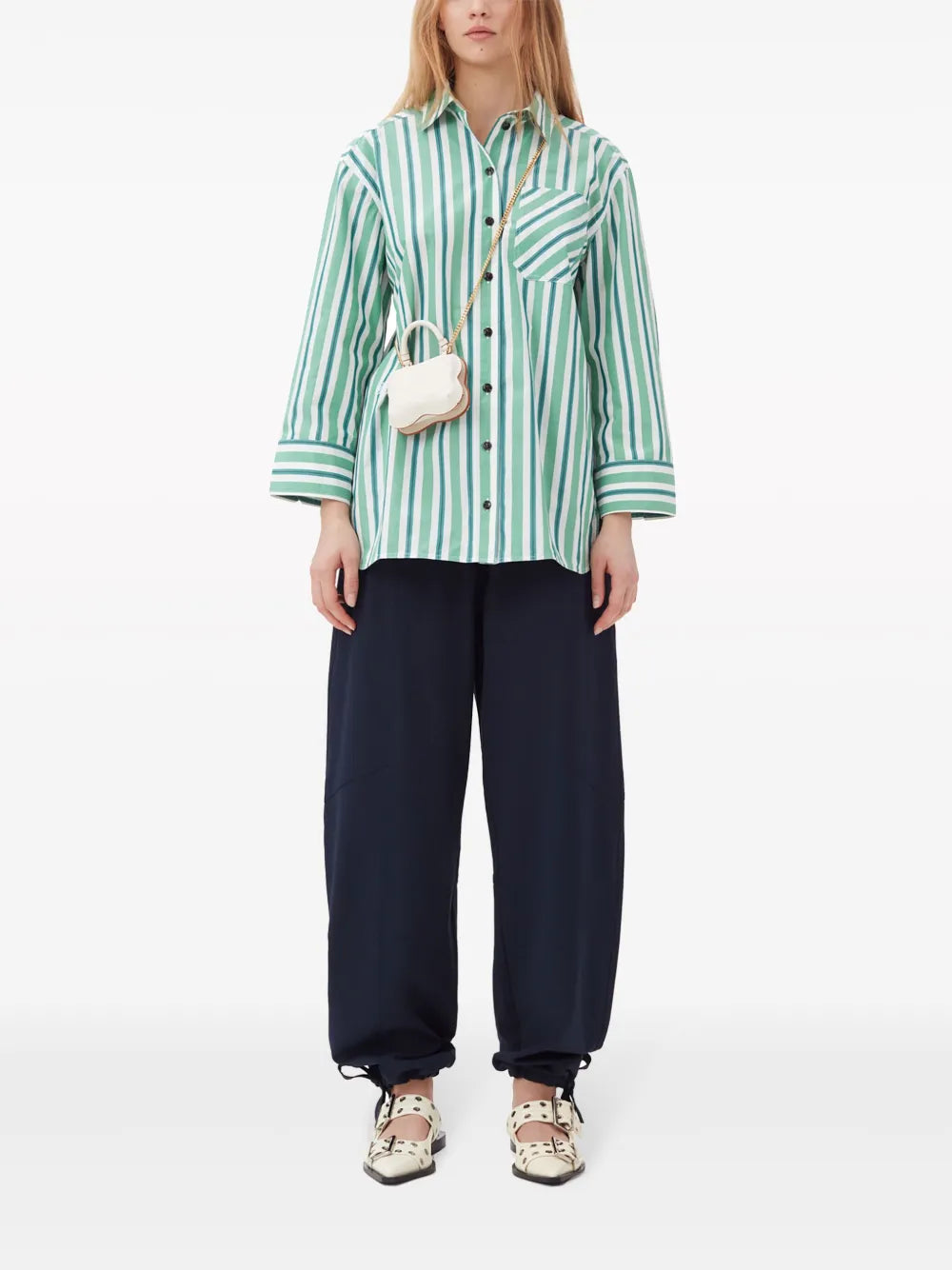 Organic-Cotton Striped Shirt