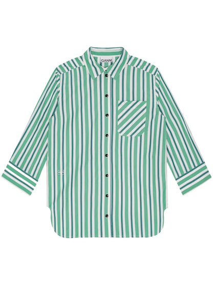 Organic-Cotton Striped Shirt