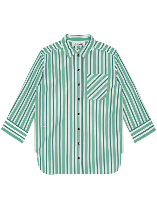 Organic-Cotton Striped Shirt