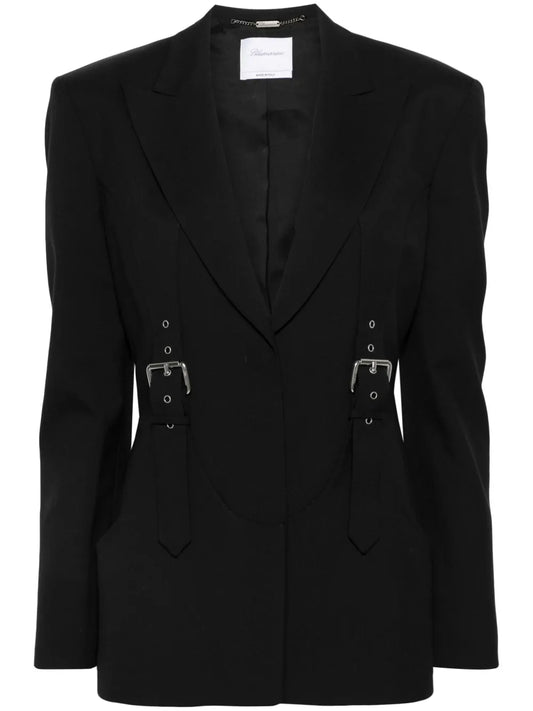 Buckle-Detailed Blazer