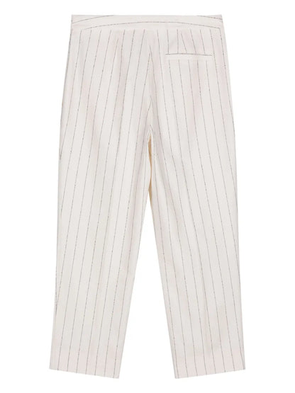 Pinstriped Cropped Trousers