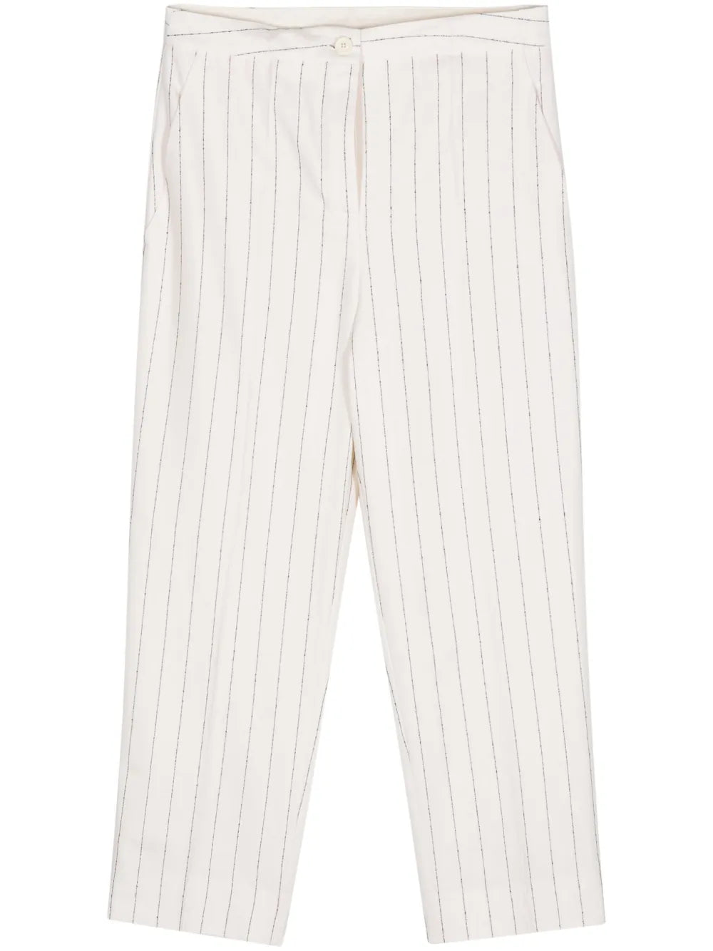Pinstriped Cropped Trousers