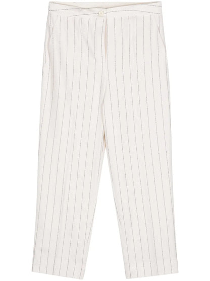 Pinstriped Cropped Trousers