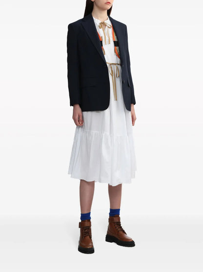 Single-Breasted Panelled Blazer
