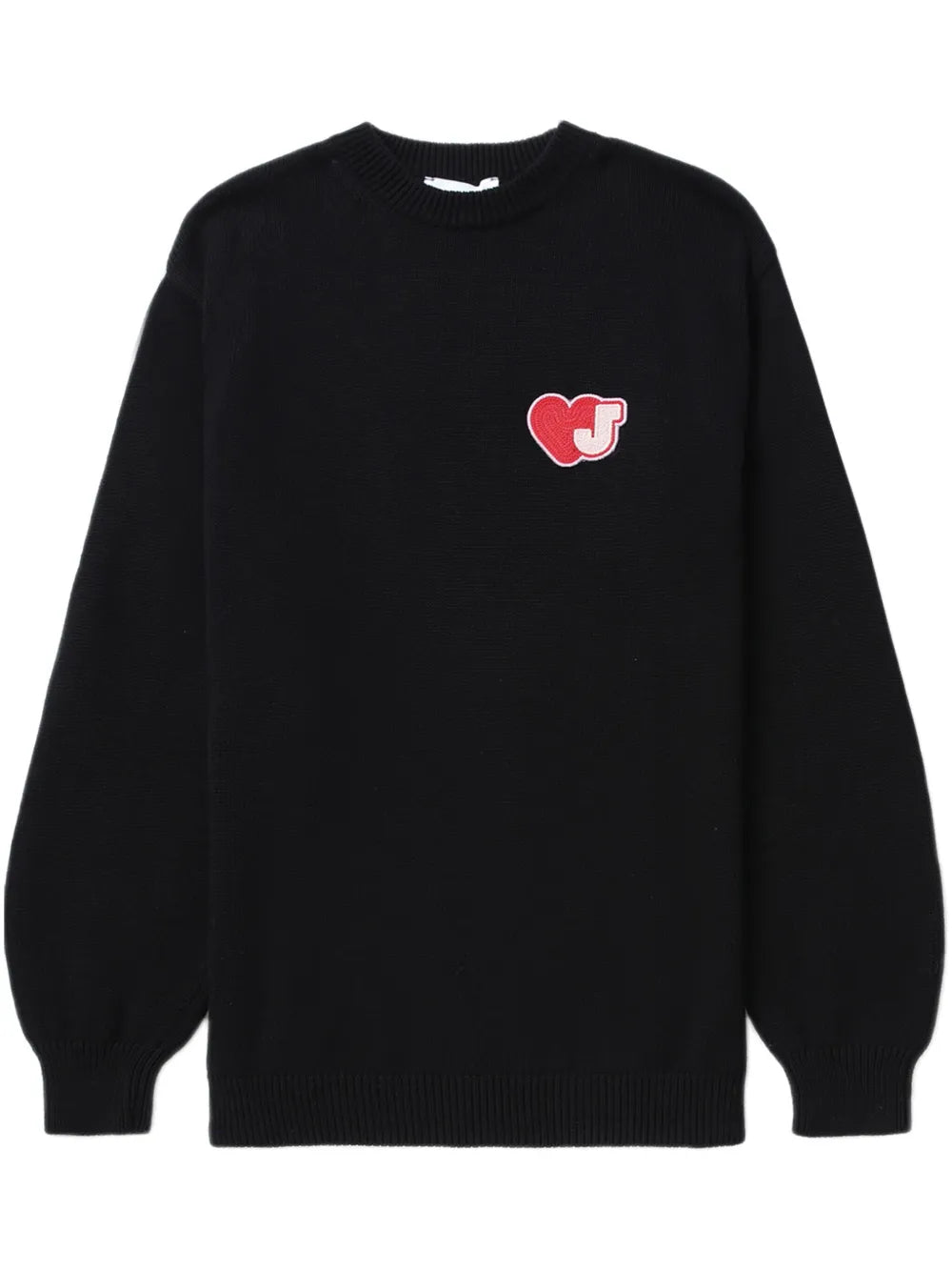 Heart-Motif Cotton Jumper