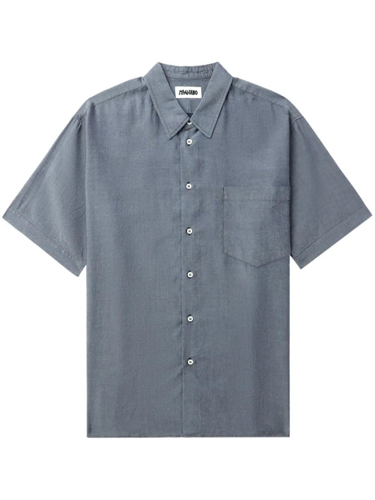 Logo-Print Lyocell Shirt