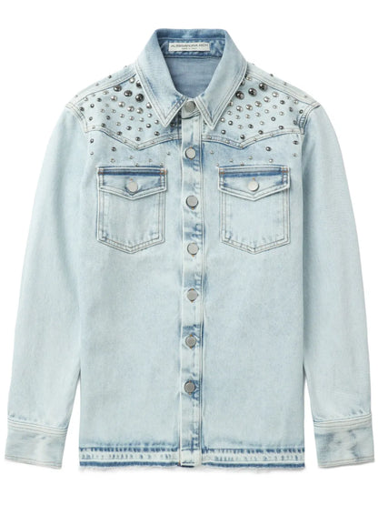 Stud-Detailed Denim Jacket