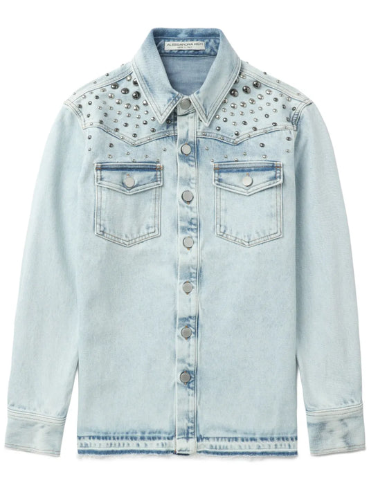 Stud-Detailed Denim Jacket