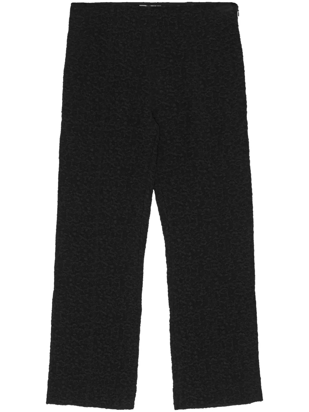 Textured Cropped Trousers