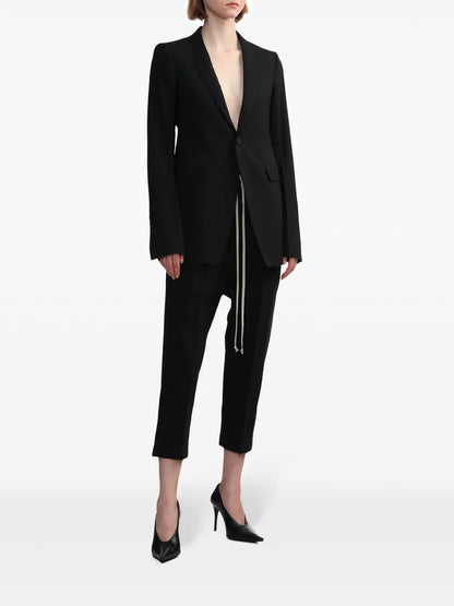 Single-Breasted Wool Blazer