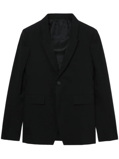 Single-Breasted Wool Blazer