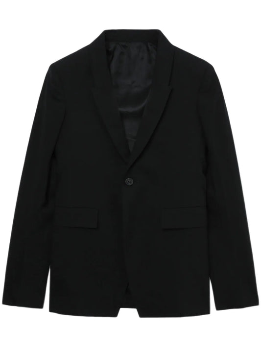 Single-Breasted Wool Blazer