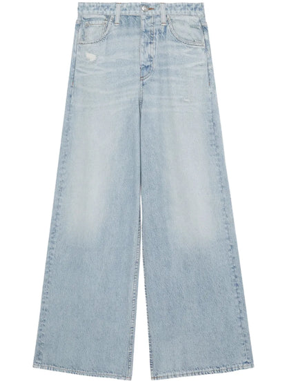 Mid-Rise Wide-Leg Jeans