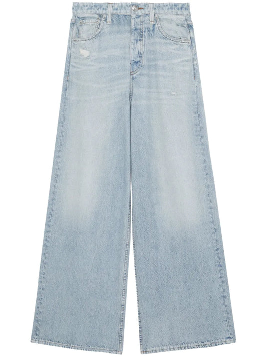 Mid-Rise Wide-Leg Jeans