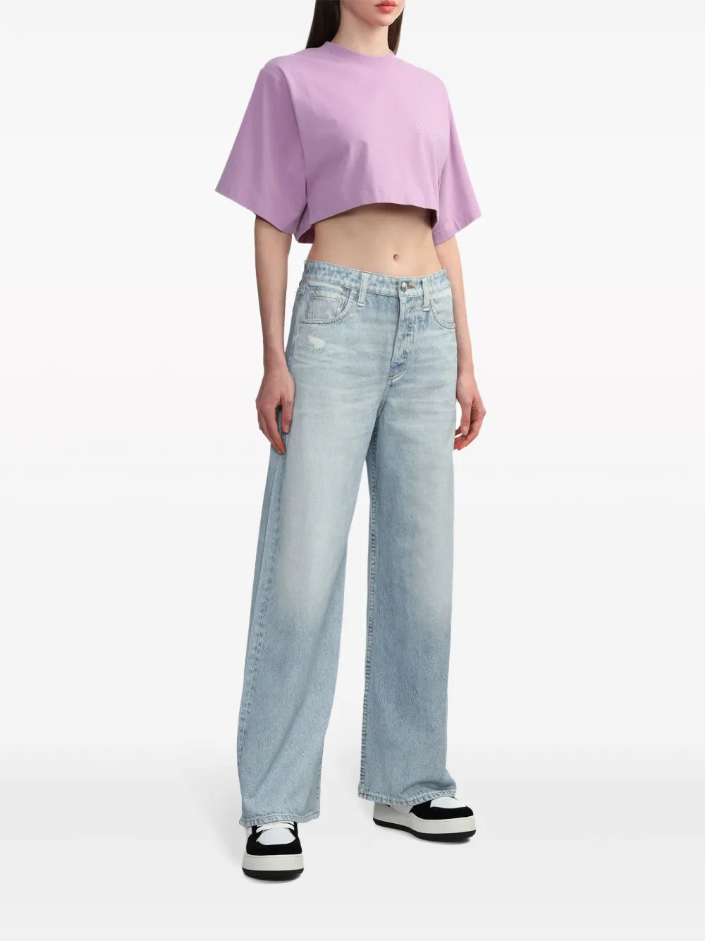 Mid-Rise Wide-Leg Jeans