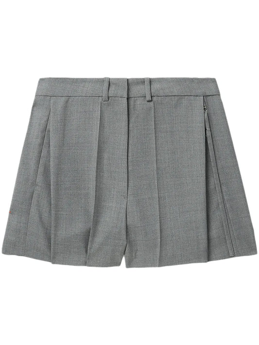 Mid-Rise Tailored Shorts