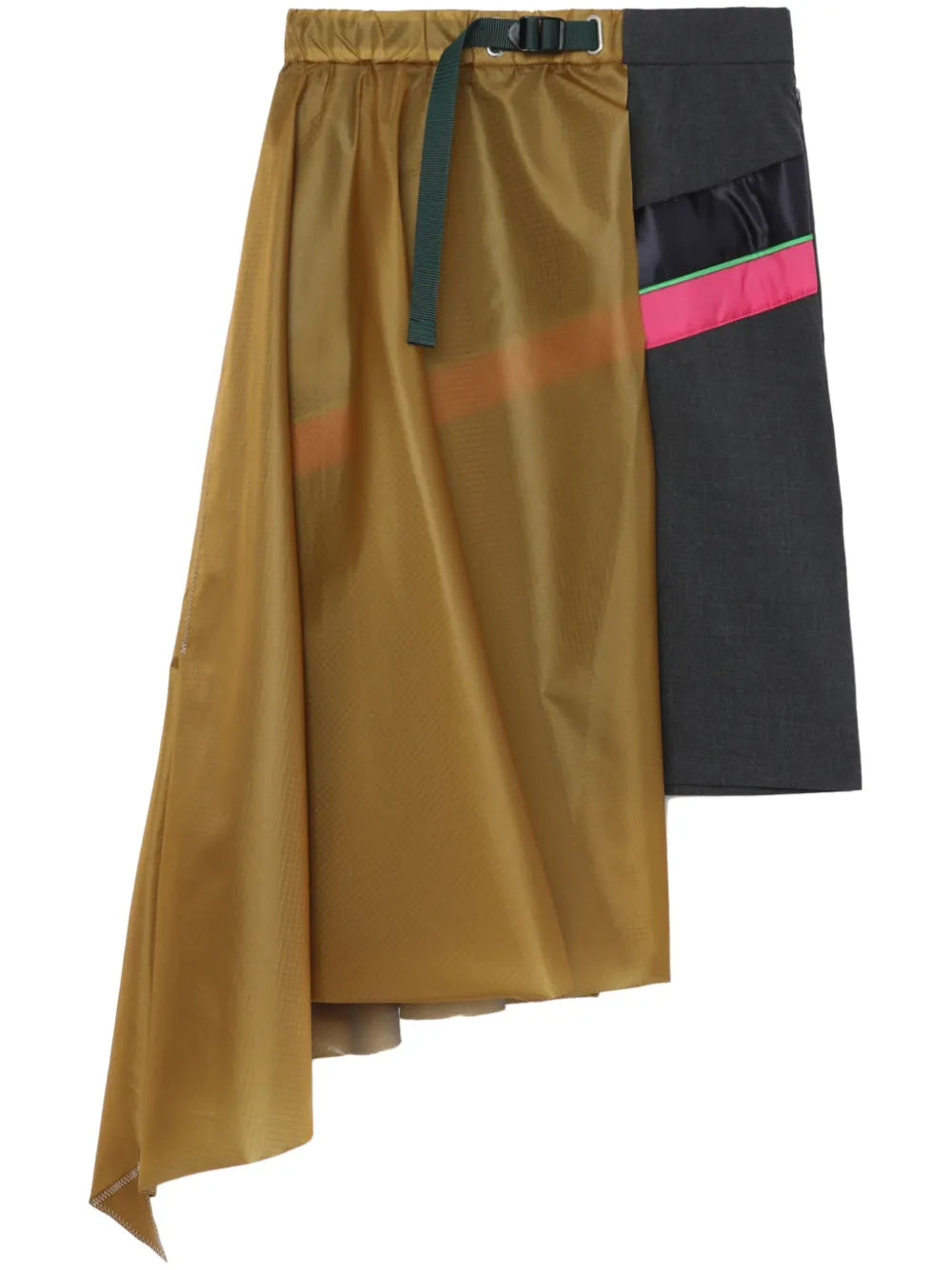 Asymmetric Panelled Mini Skirt