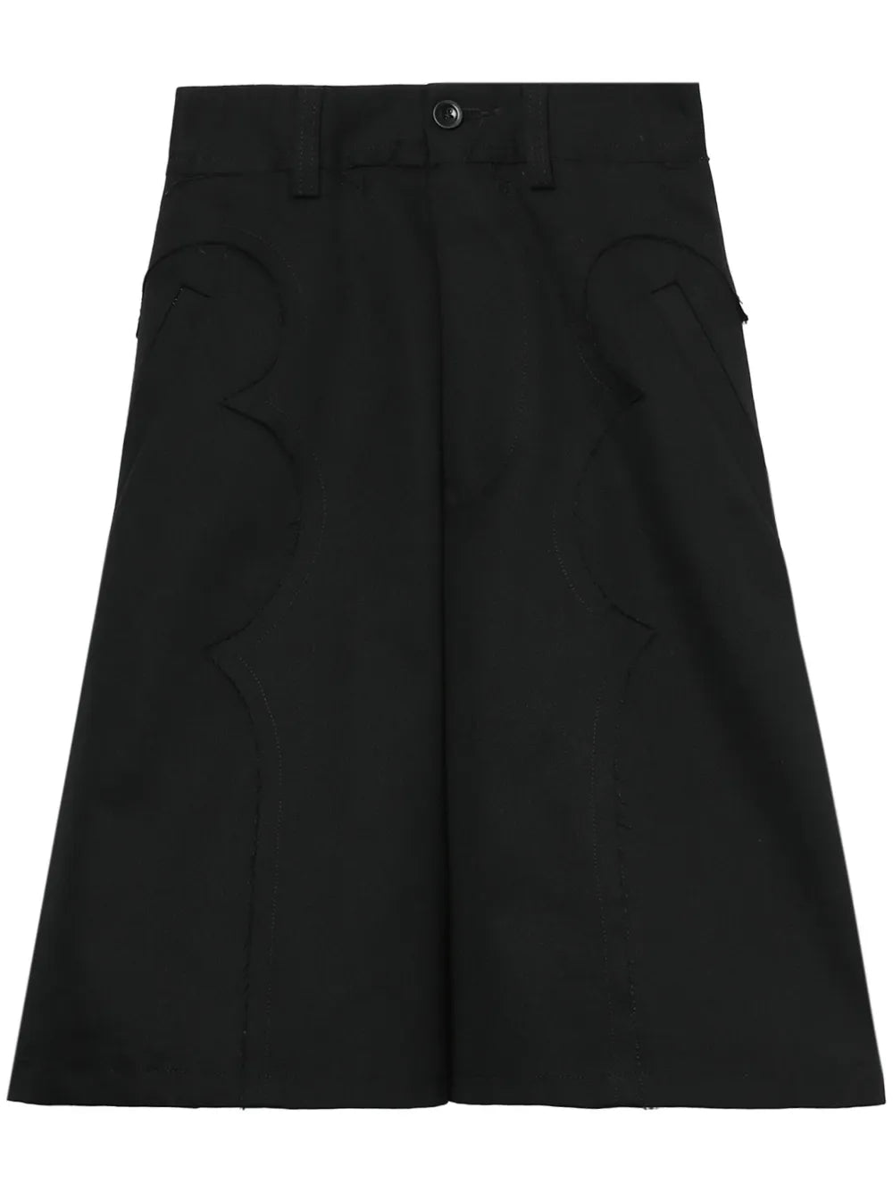 Flared Chino Shorts