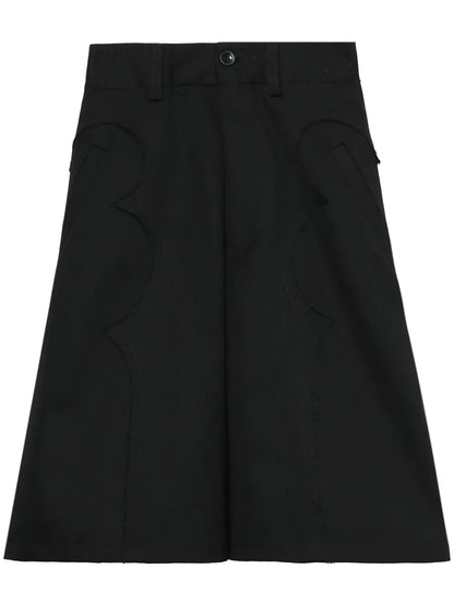 Flared Chino Shorts