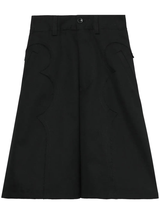 Flared Chino Shorts