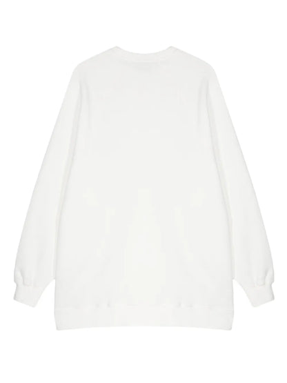Logo-Appliqué Cotton Long Sweatshirt