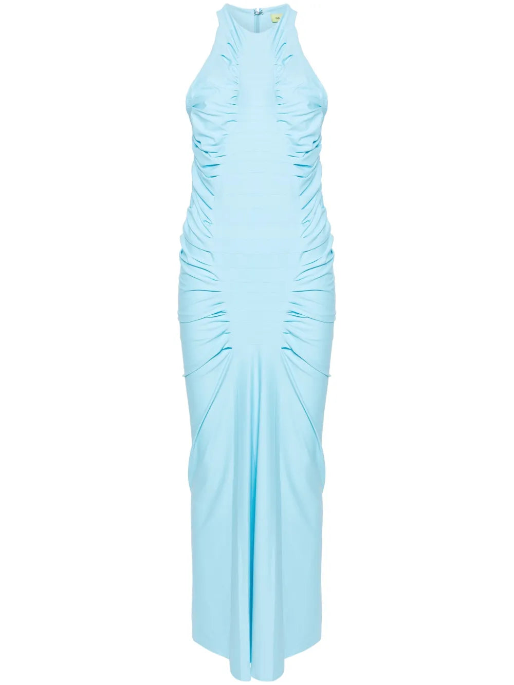 Halterneck Ruched Maxi Dress