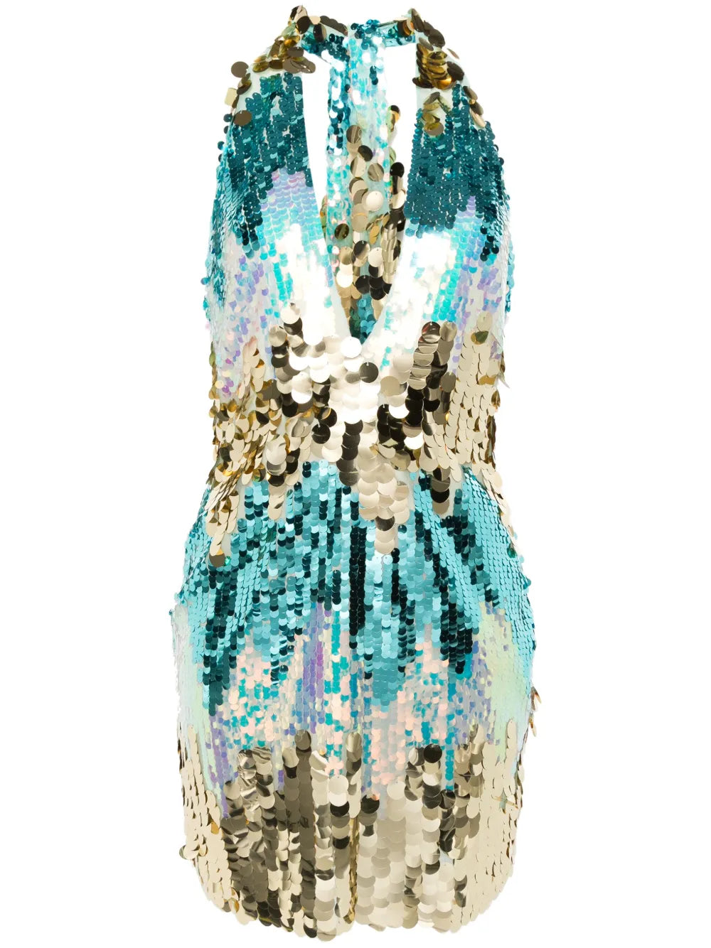 Sequin-Embellished Mini Dress