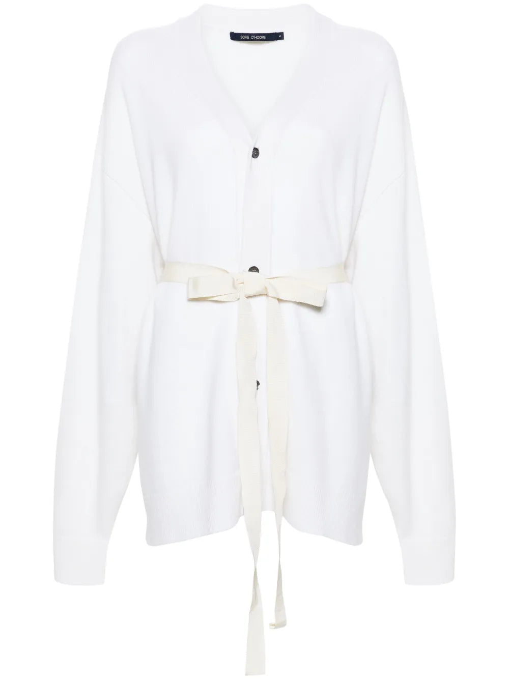 Mask Belted Cardi Coat