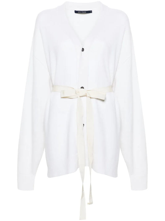 Mask Belted Cardi Coat
