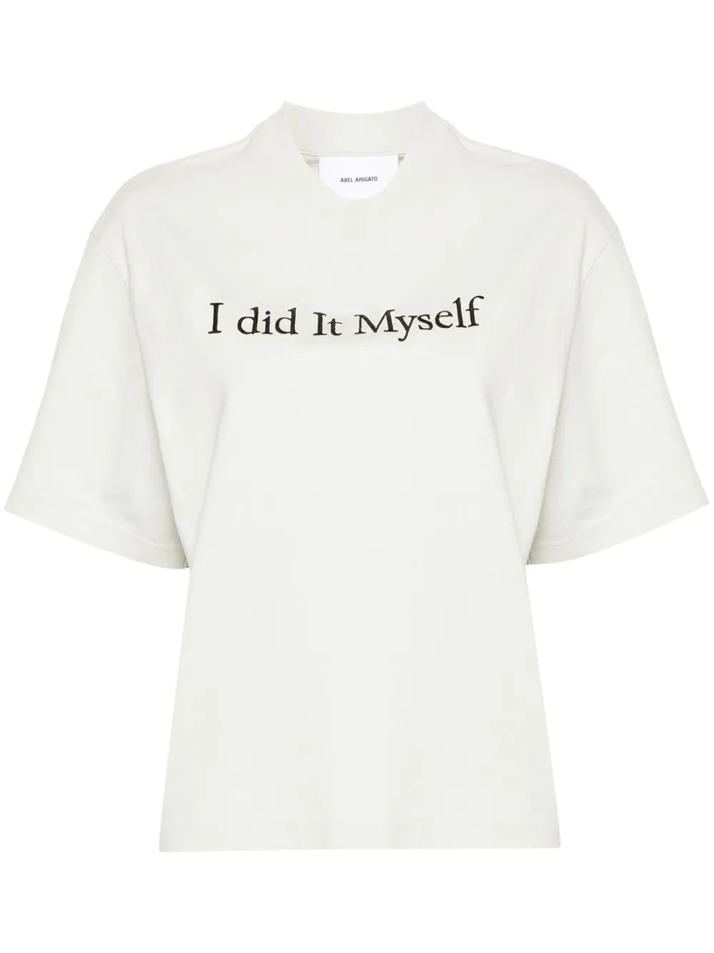 Embroidered-Slogan Organic-Cotton T-Shirt