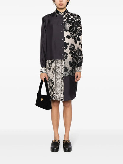 Aloe Floral Silk Dress