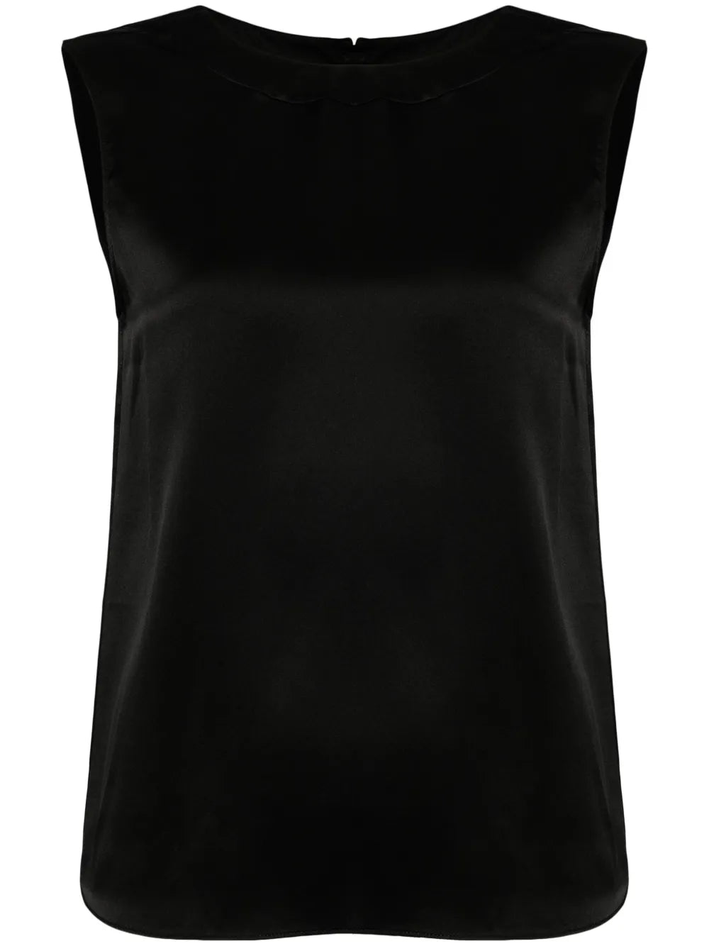 Sleeveless Silk Top