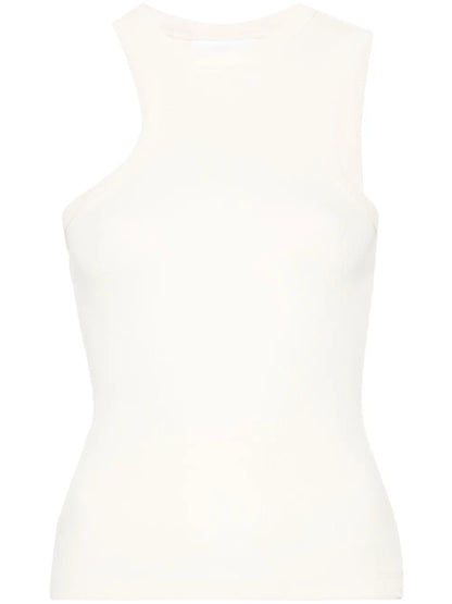 Asymmetric Ribbed Tank Top