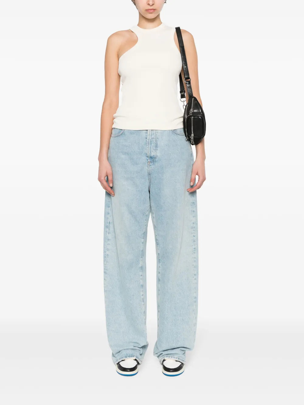 Asymmetric Ribbed Tank Top