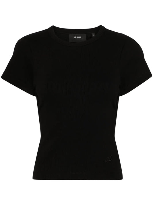 Cut-Out Ribbed T-Shirt