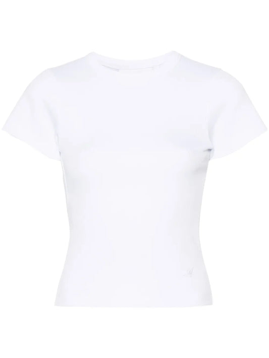 Cut-Out Ribbed T-Shirt