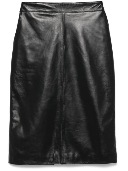 Leather Midi Skirt