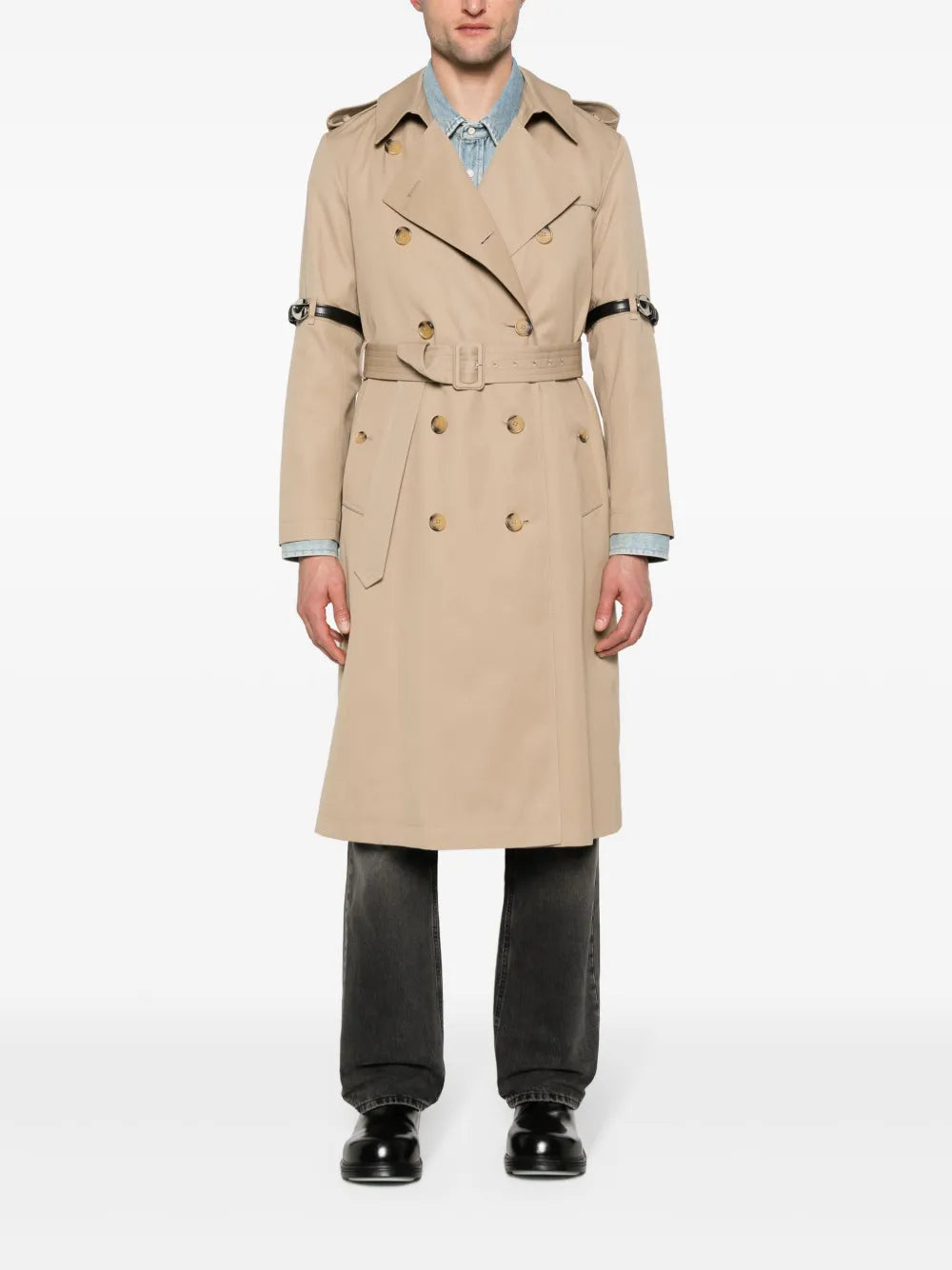 Belt-Detail Trench Coat