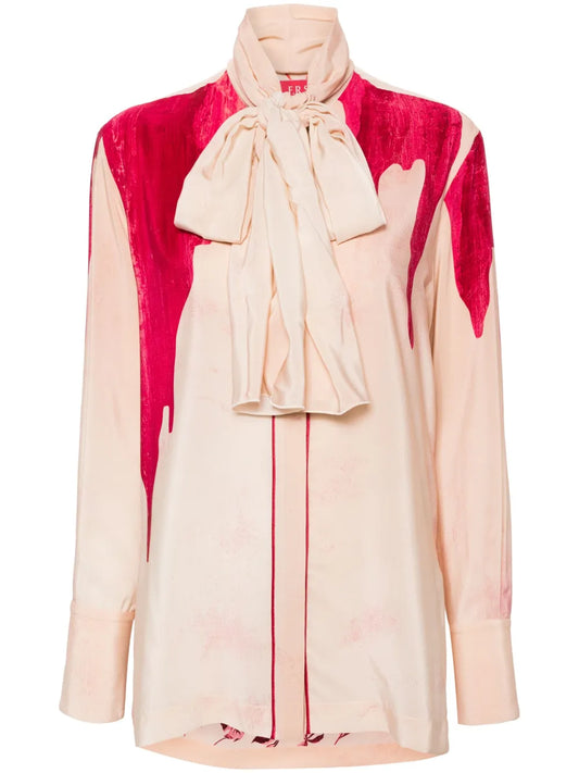 Eunice Palm-Print Shirt