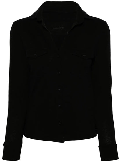 Long-Sleeve Cotton Blouse
