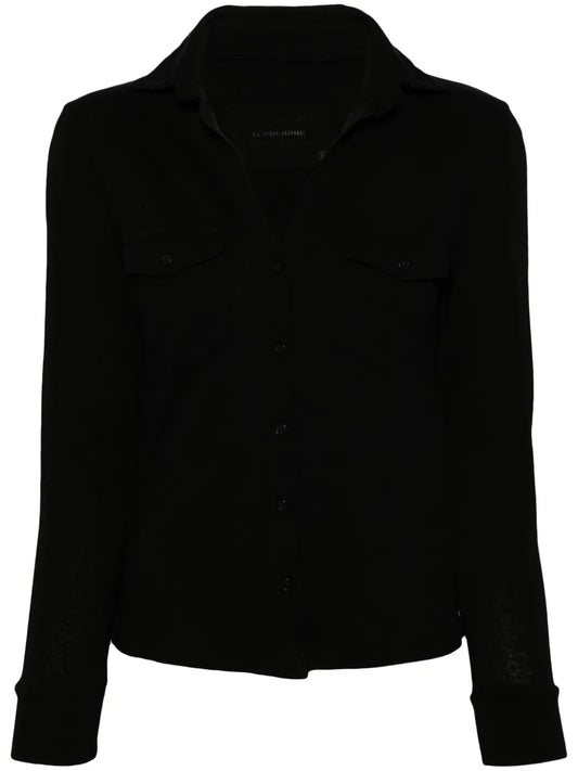 Long-Sleeve Cotton Blouse